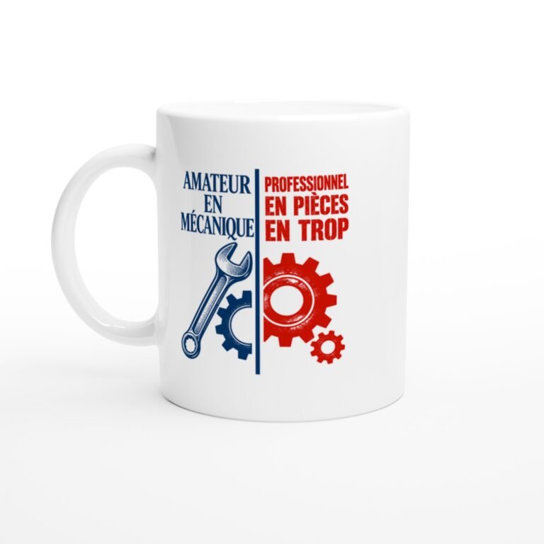 Mug Amateur En Mécanique Professionnel En Pièces En Trop