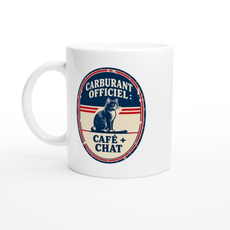 Mug Carburant Officiel Café + Chat