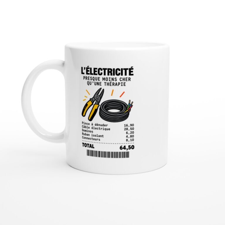 Mug Électricité Presque Moins Cher Qu'Une Thérapie