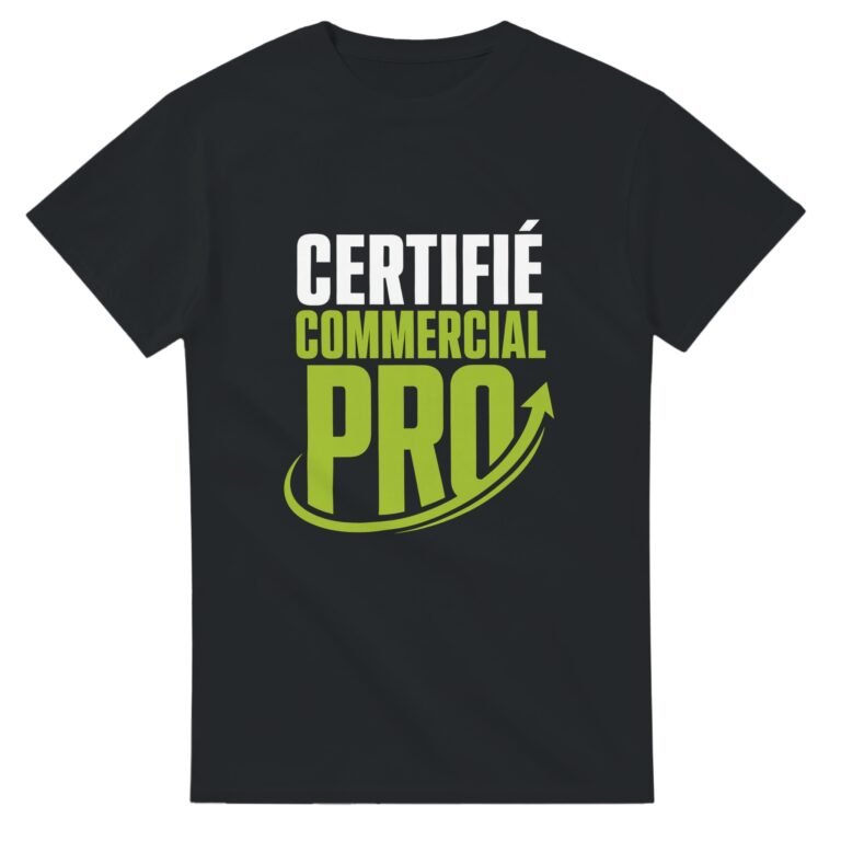 T shirt Certifié Commercial Pro