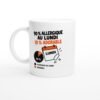 Mug 90 pour cent Allergique au Lundi 10 pour cent Adorable Camembert Noir