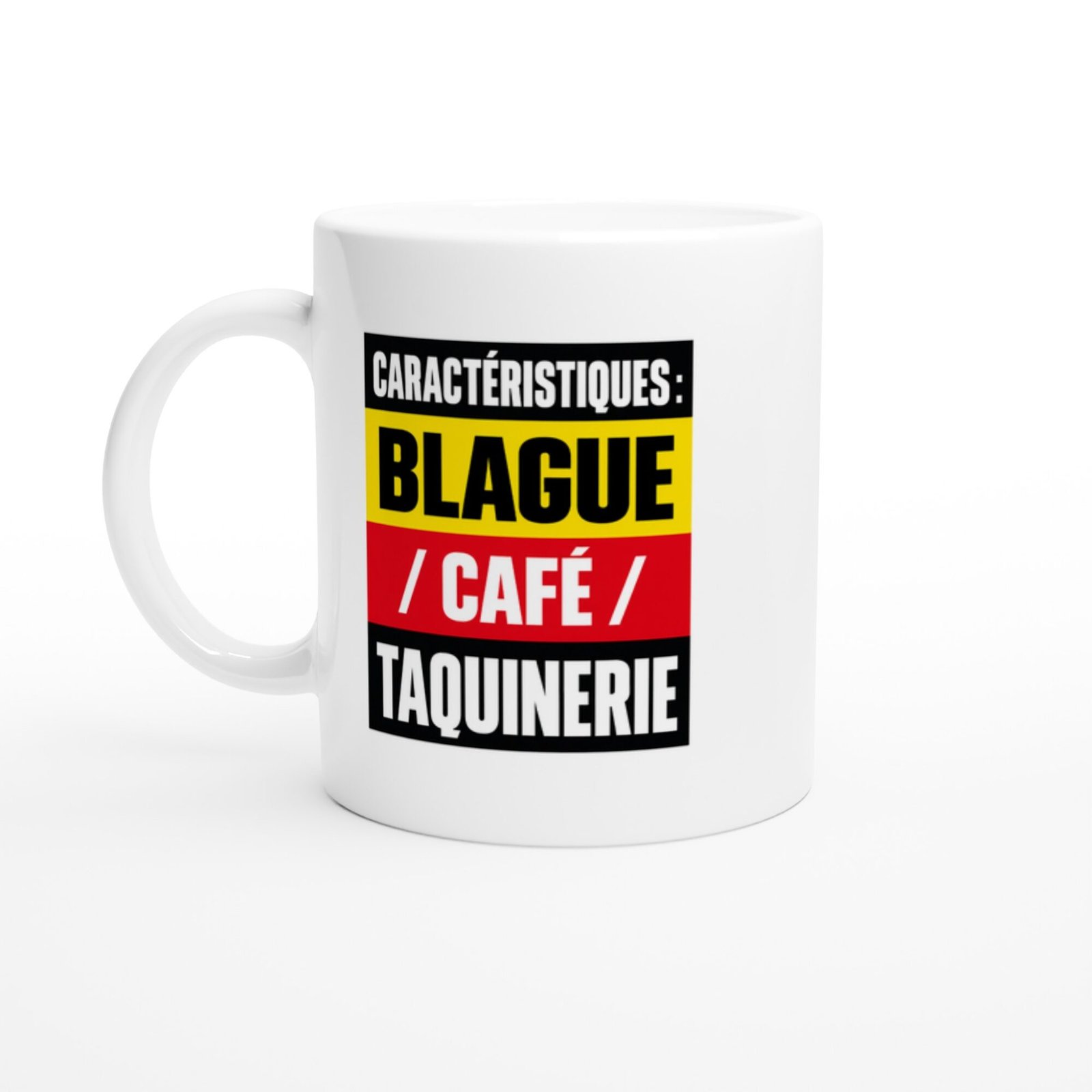 Mug Caractéristiques Blague Café Taquinerie