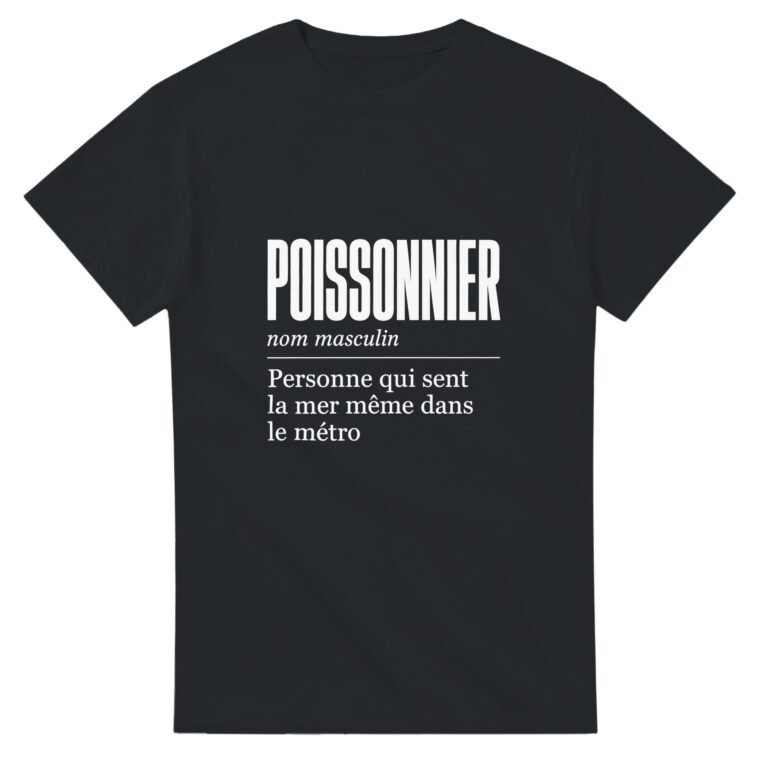 T shirt Poissonnier Personne Qui Sent la Mer Même Dans le Métro