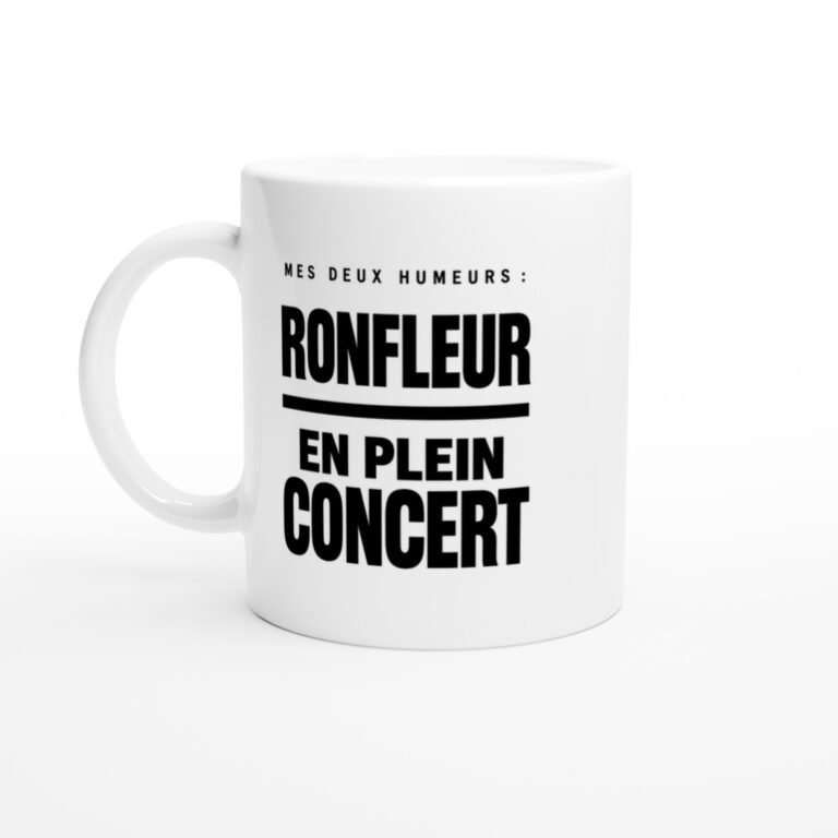 Mug Mes Deux Humeurs Ronfleur en Plein Concert