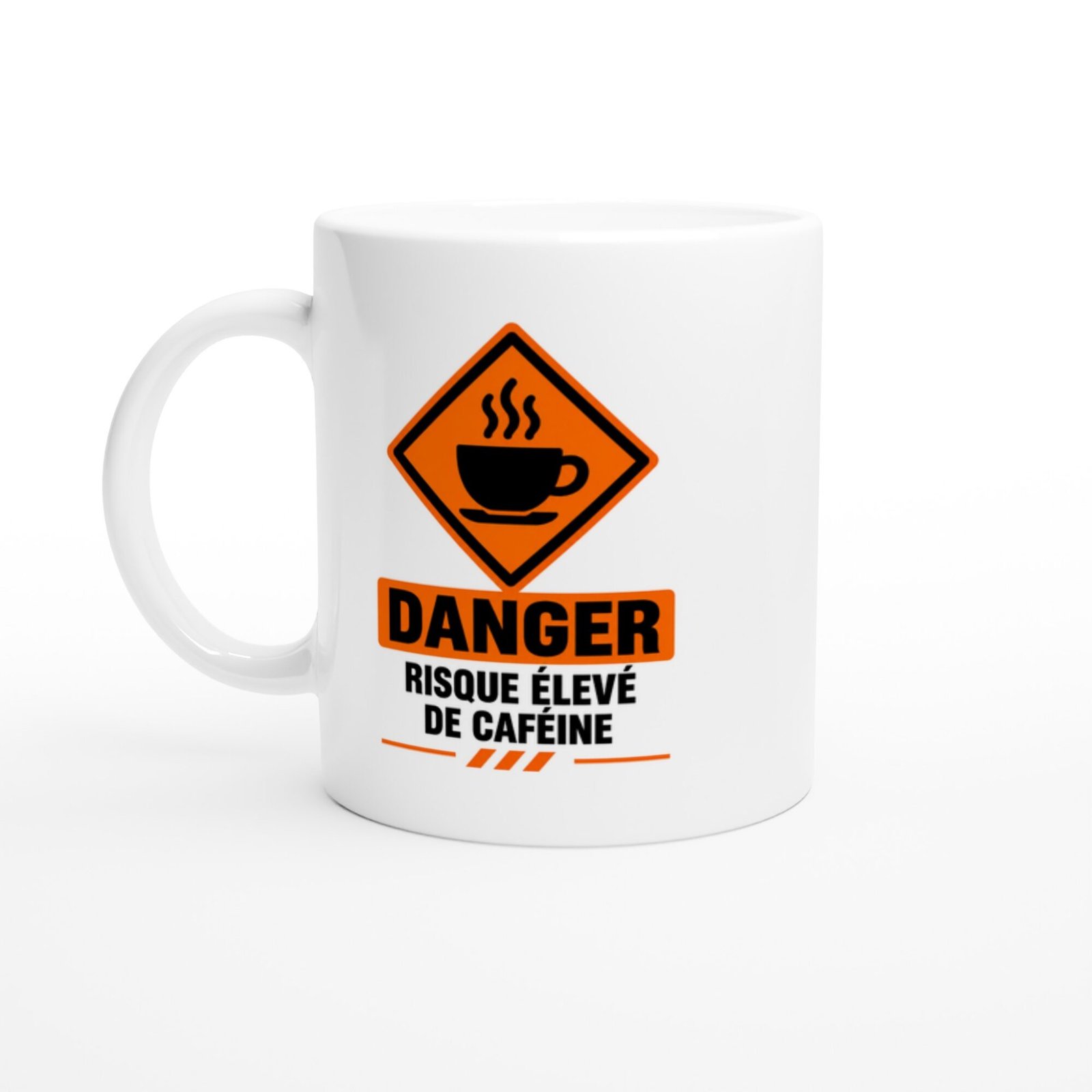 Mug Danger Risque Élevé de Caféine