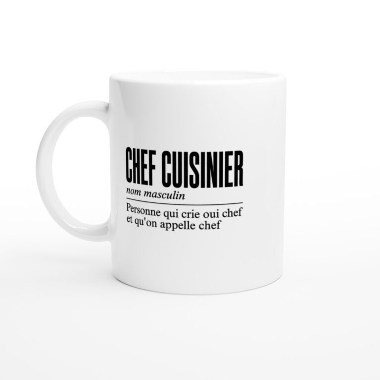 Mug Chef Cuisinier Personne Qui Crie Oui Chef et Qu'On Appelle Chef