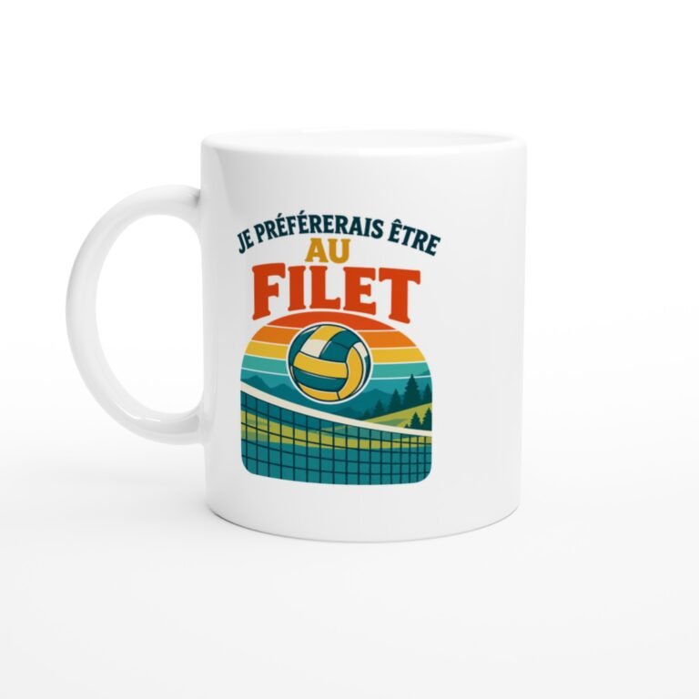 Mug Volley Je Préférerais Être Au Filet