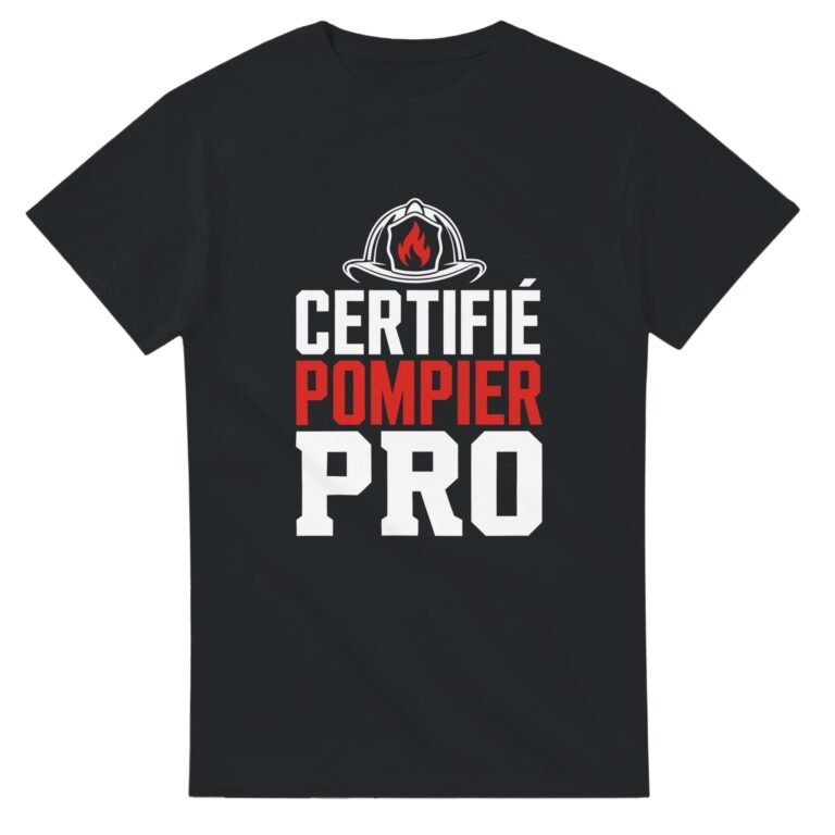 T shirt Certifié Pompier Pro