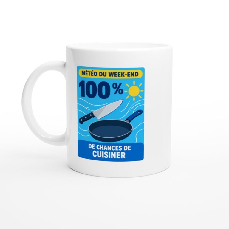 Mug Météo Du Week-End 100 % De Chances De Cuisiner
