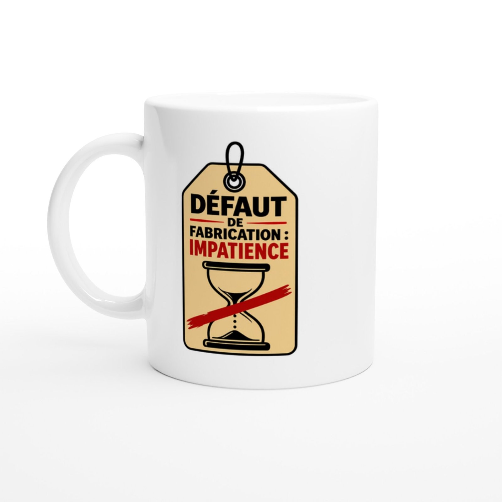 Mug Défaut de Fabrication Impatience Œillet Noir