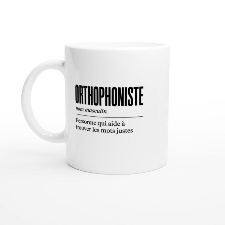 Mug Orthophoniste Personne Qui Aide à Trouver les Mots Justes