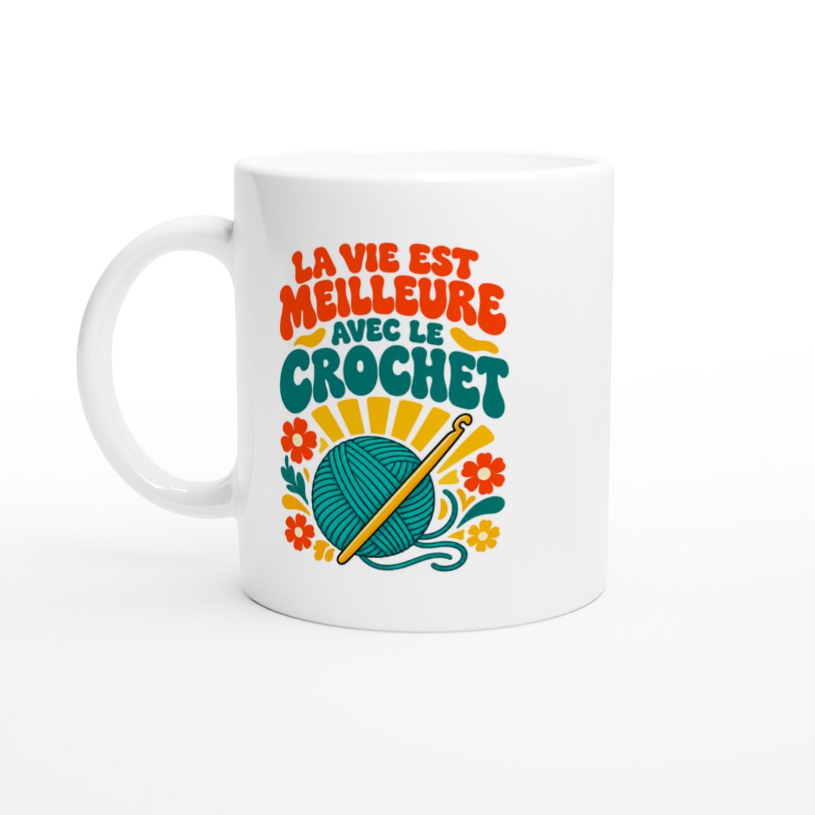 Mug Crochet La Vie Est Meilleure Avec Le Crochet
