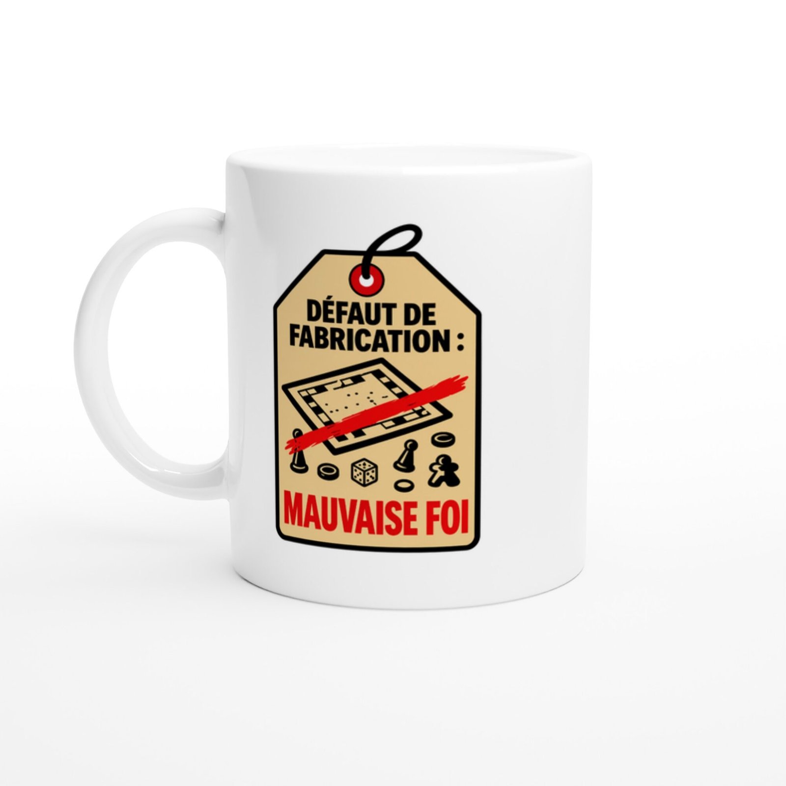 Mug Défaut de Fabrication Mauvaise Foi Jeu de Plateau