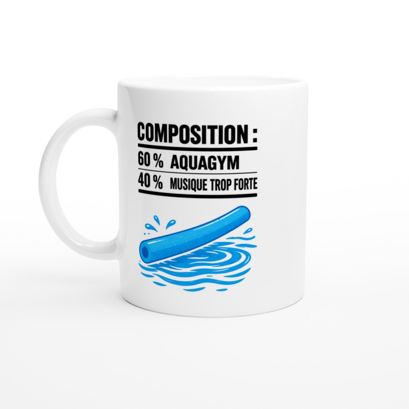 Mug Composition 60 % Aquagym 40 % Musique Trop Forte