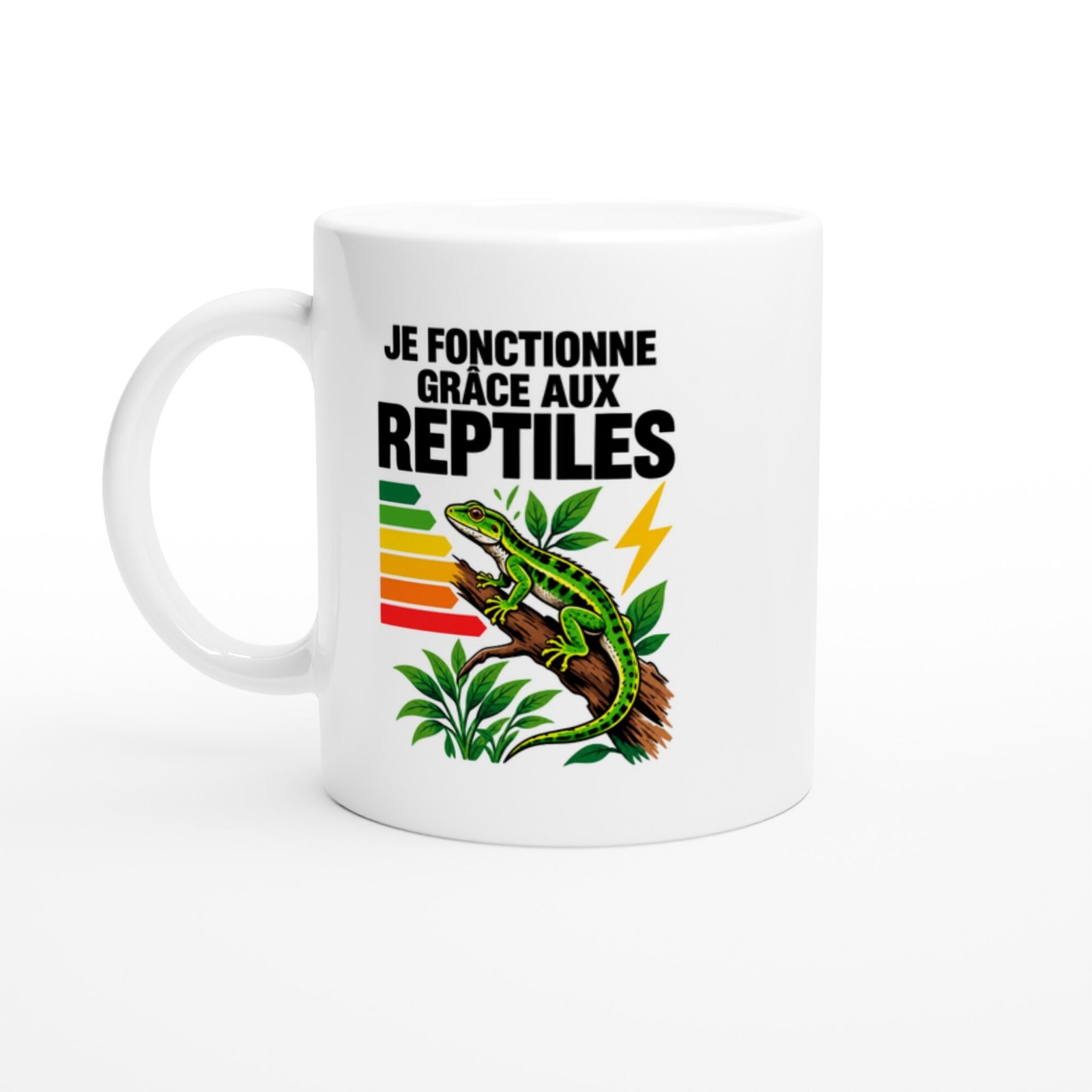 Mug Je Fonctionne Grâce Aux Reptiles