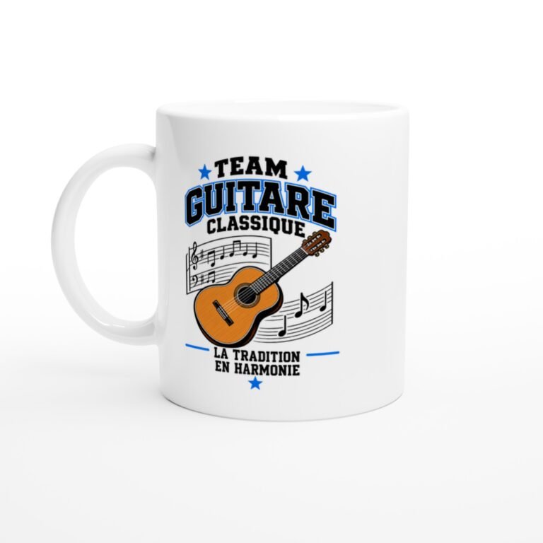 Mug Team Guitare Classique la Tradition en Harmonie