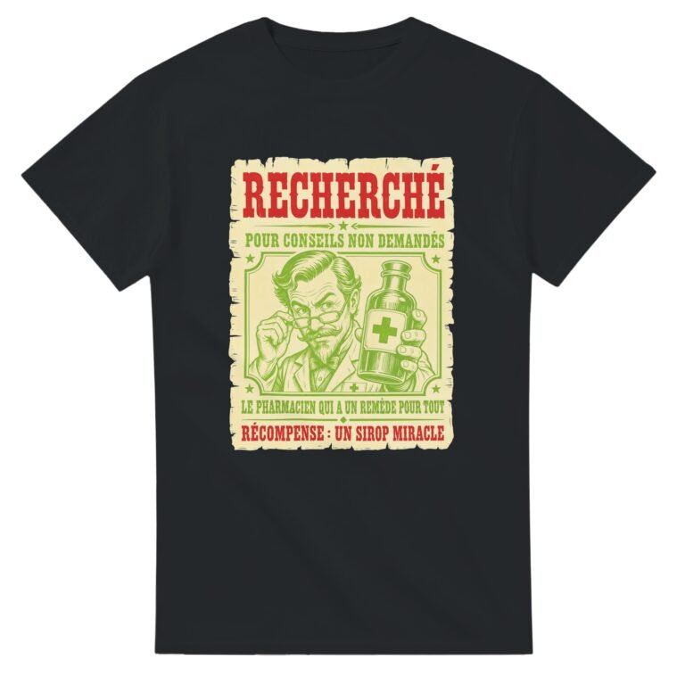 T shirt Recherché pour Conseils Non Demandés le Pharmacien Qui A un Remède
