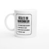 Mug Règles du Randonneur C&rsquo;Est Toujours Encore Cinq Minutes le Pique-Nique Est Sacré