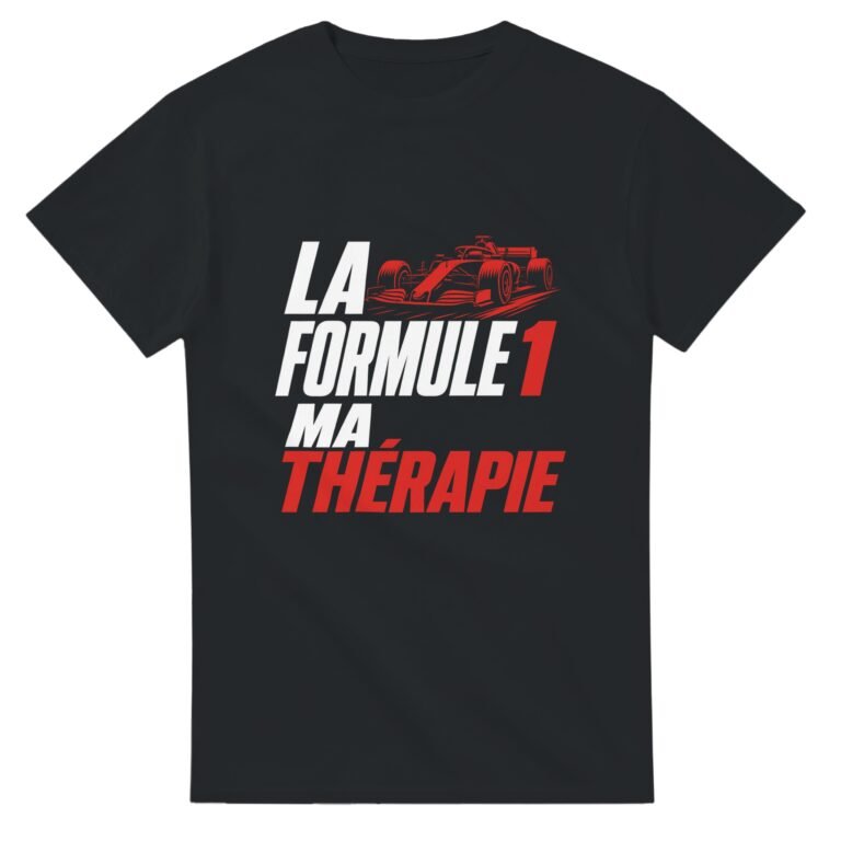 T shirt La Formule 1 Ma Thérapie Silhouette Rouge