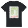 T shirt Bulletin du Chauffeur de Bus Horaires Patience Freinage Bonjour Calme Ne T&rsquo;Attend