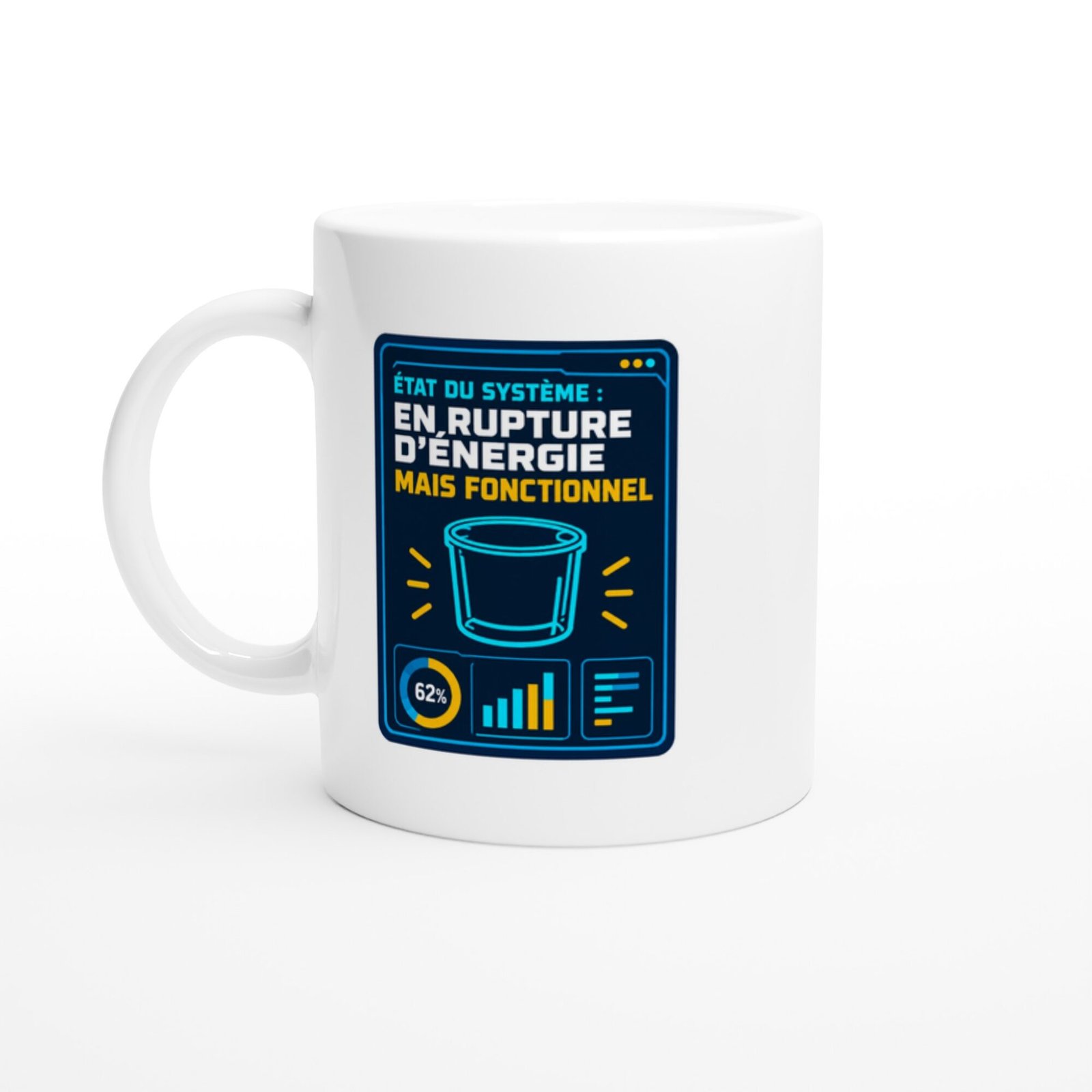 Mug État du Système en Rupture d&rsquo;Énergie Mais Fonctionnel