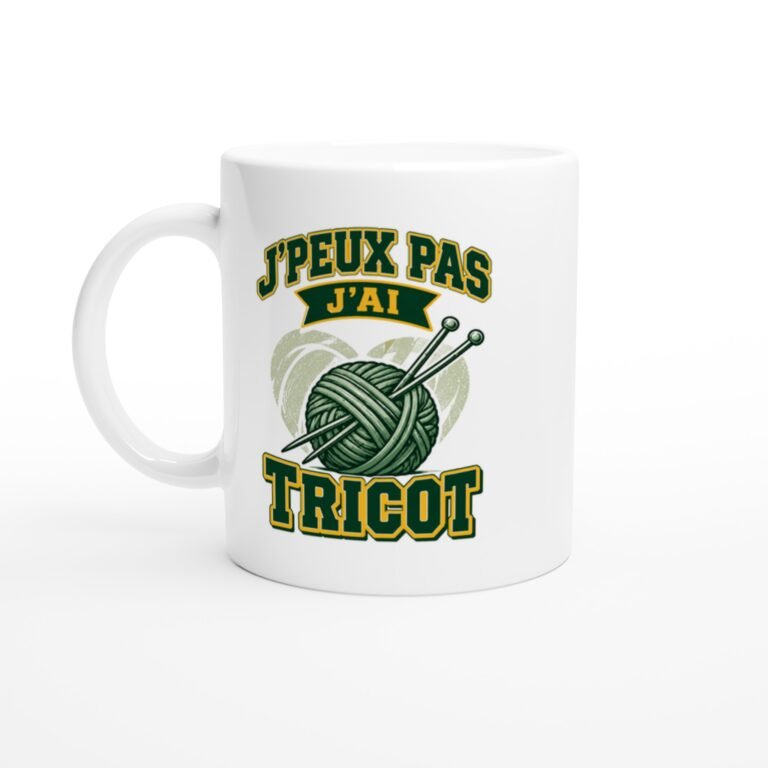 Mug J'Peux Pas J'Ai Tricot