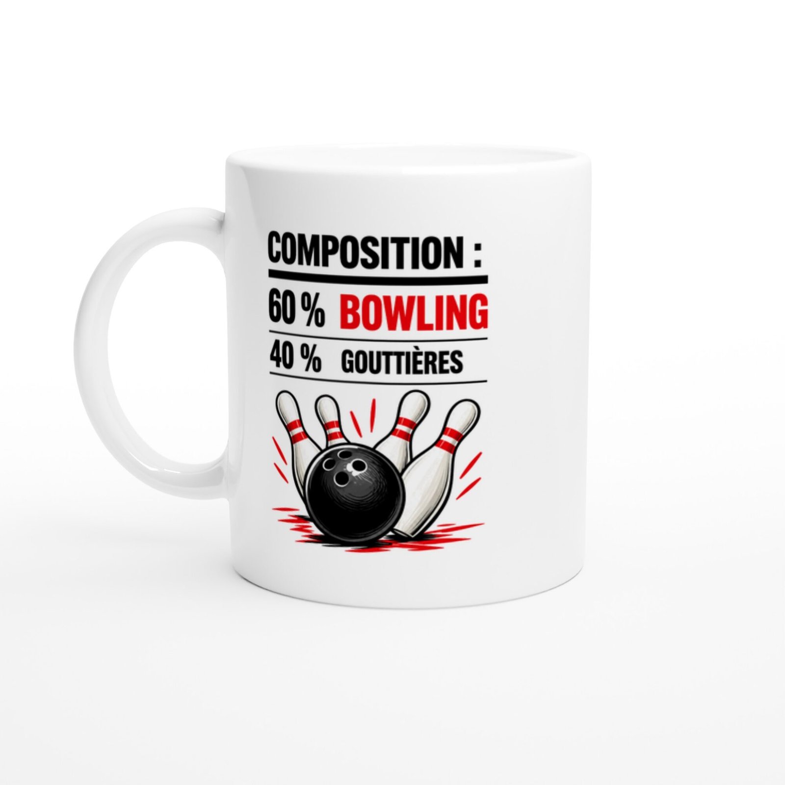 Mug Composition 60 % Bowling 40 % Gouttières