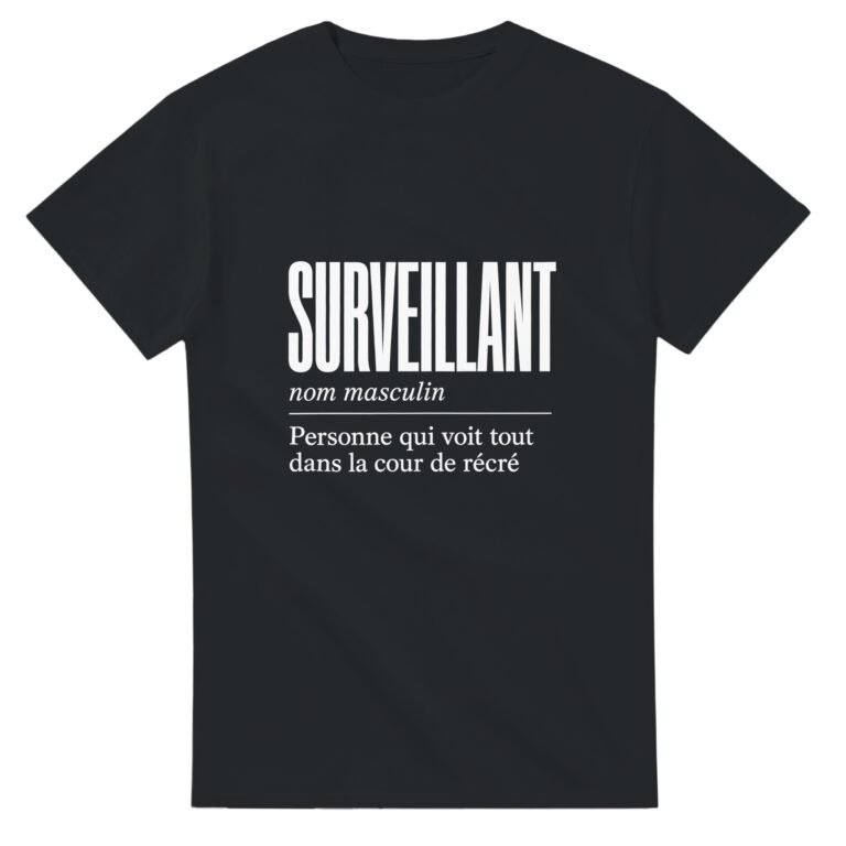T shirt Surveillant Personne Qui Voit Tout Dans la Cour de Récré