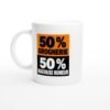 Mug 50 pour cent Grognerie 50 pour cent Mauvaise Humeur