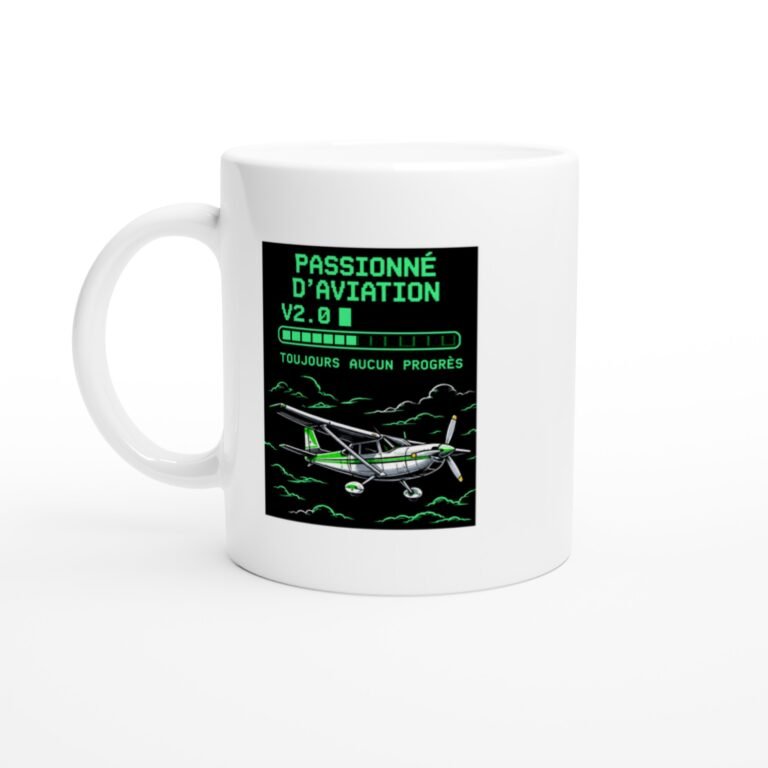 Mug Passionné D'Aviation V2.0 Toujours Aucun Progrès
