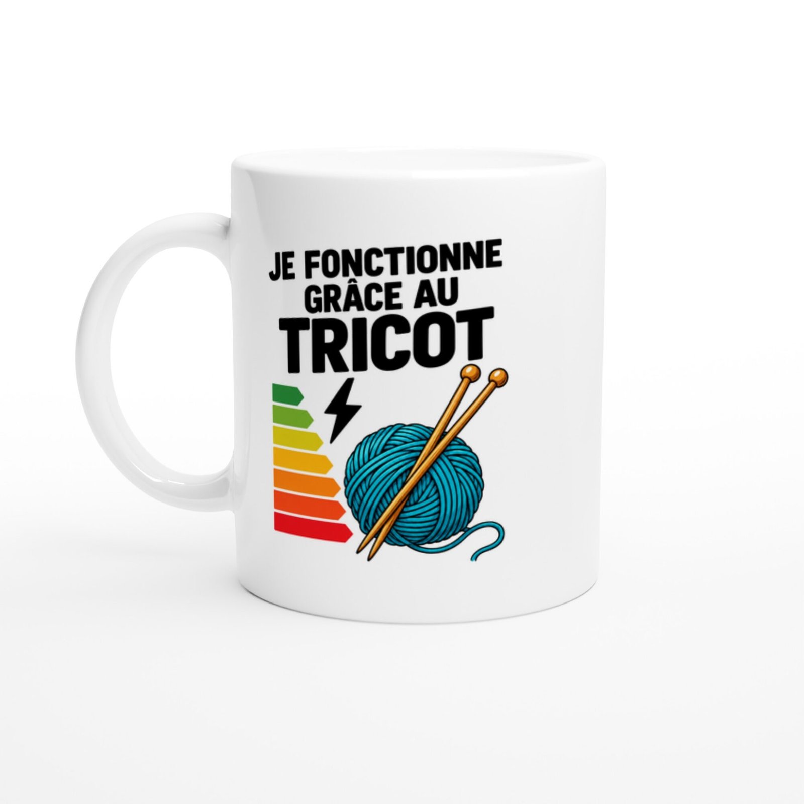 Mug Je Fonctionne Grâce Au Tricot