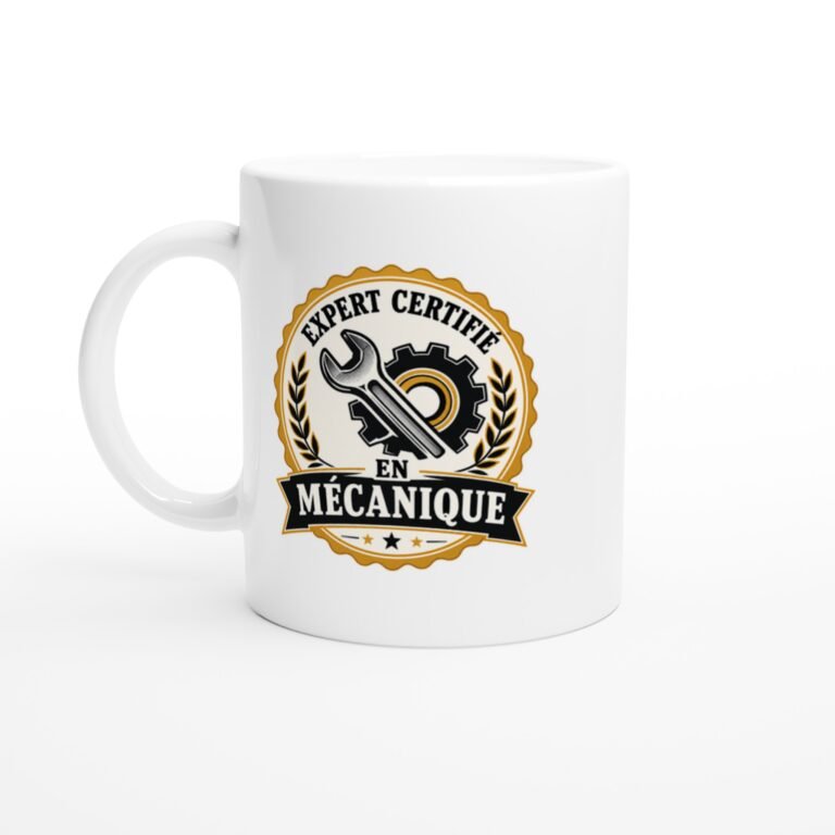 Mug Mécanique Expert Certifié En Mécanique