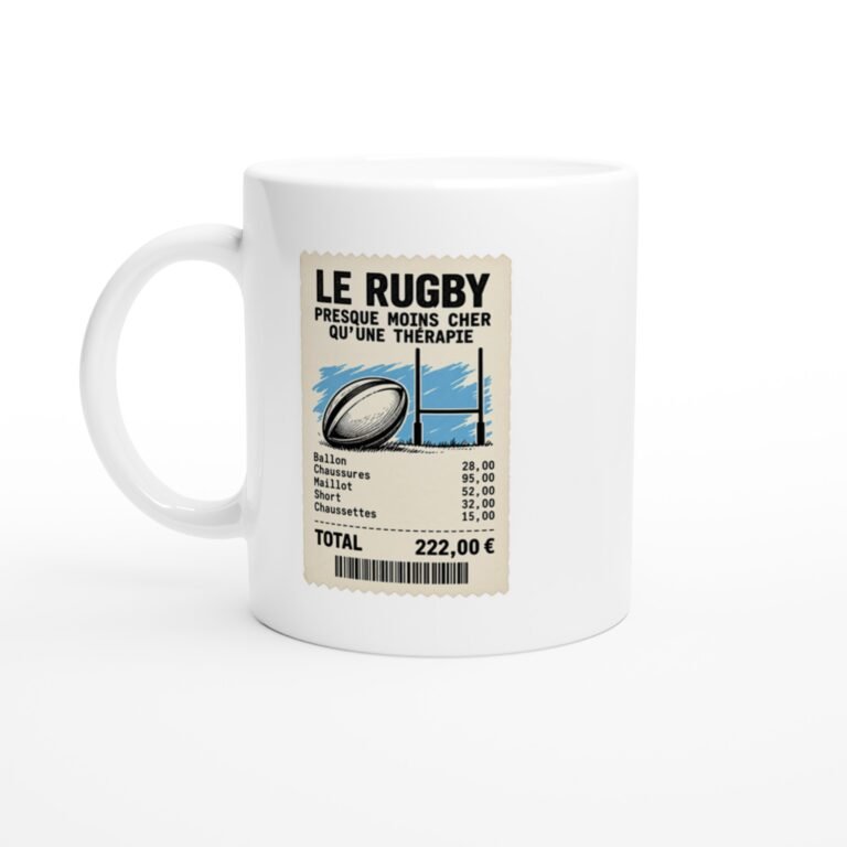 Mug Rugby Presque Moins Cher Qu'Une Thérapie