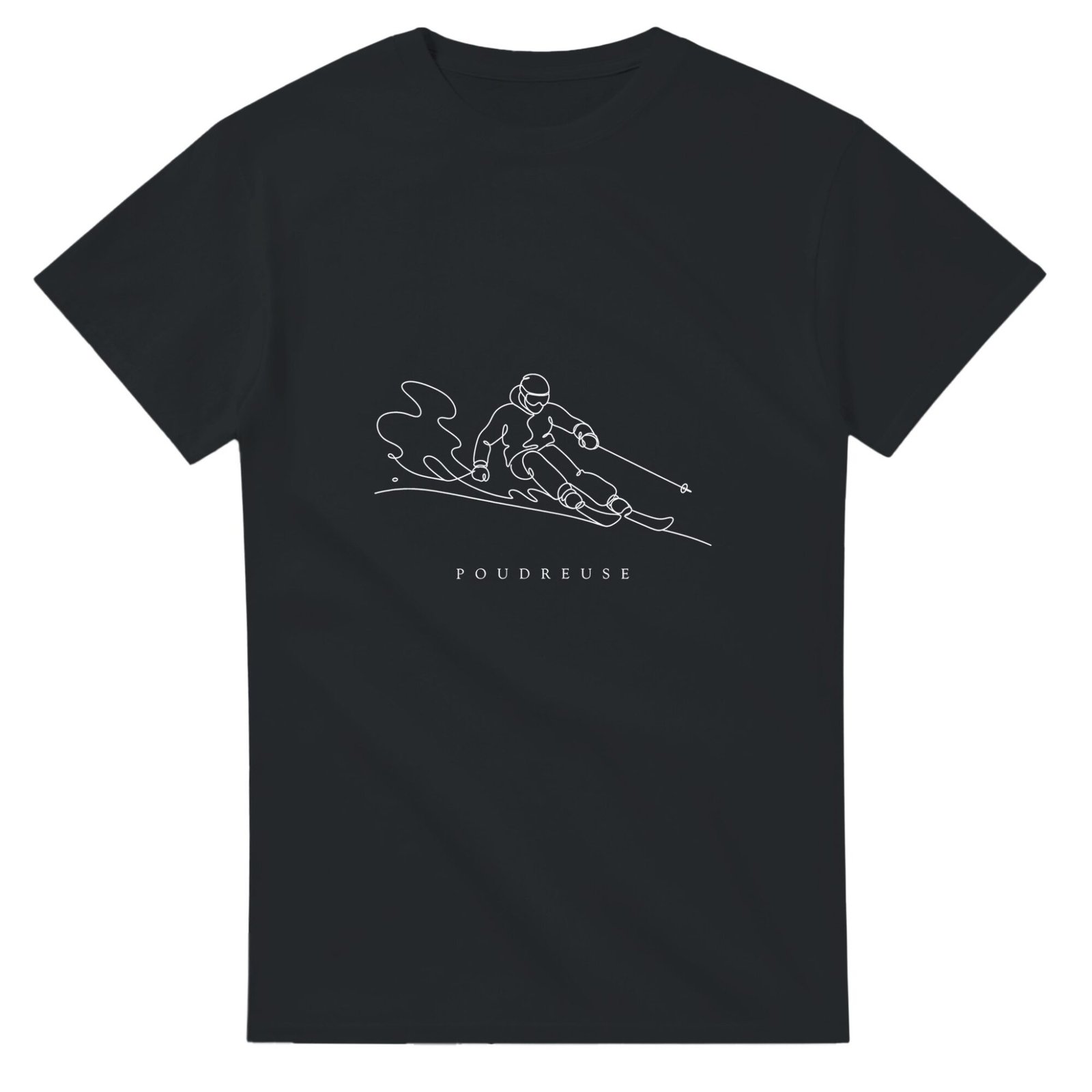 T shirt Ski Poudreuse