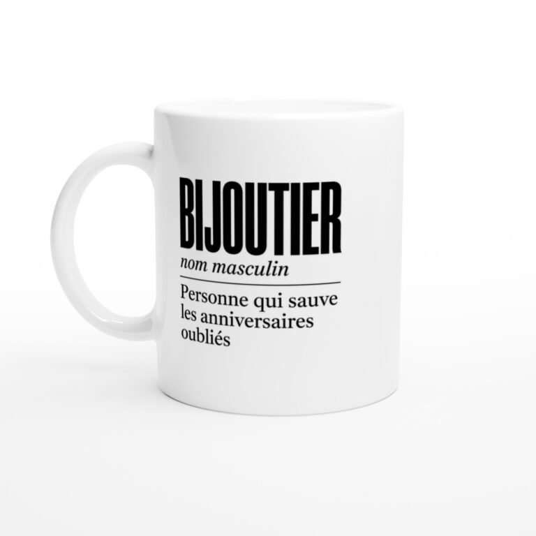 Mug Bijoutier Personne Qui Sauve les Anniversaires Oubliés
