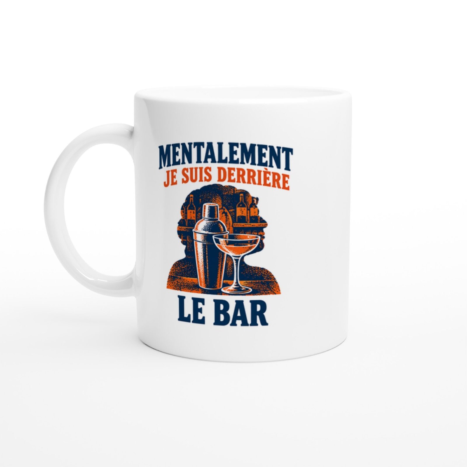 Mug Cocktail Mentalement Je Suis Derrière Le Bar