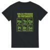 T shirt Tableau Périodique du Paysagiste Haie Tondeuse Gazon Plantes Brouette Sécateur