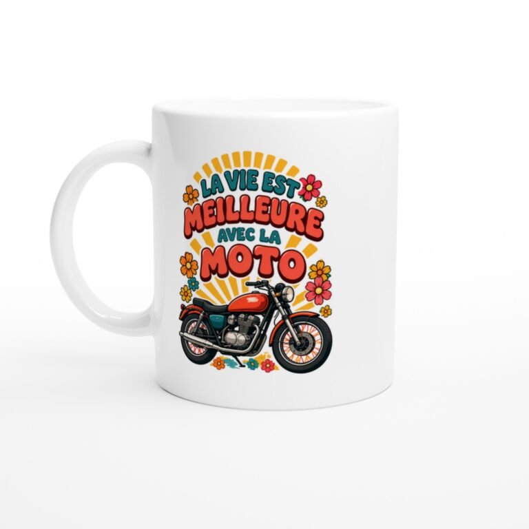 Mug Moto La Vie Est Meilleure Avec La Moto
