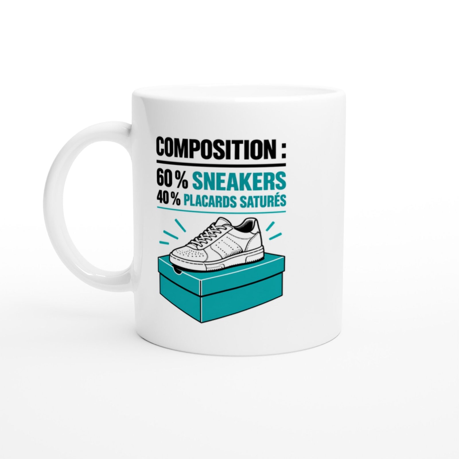 Mug Composition 60 % Sneakers 40 % Placards Saturés