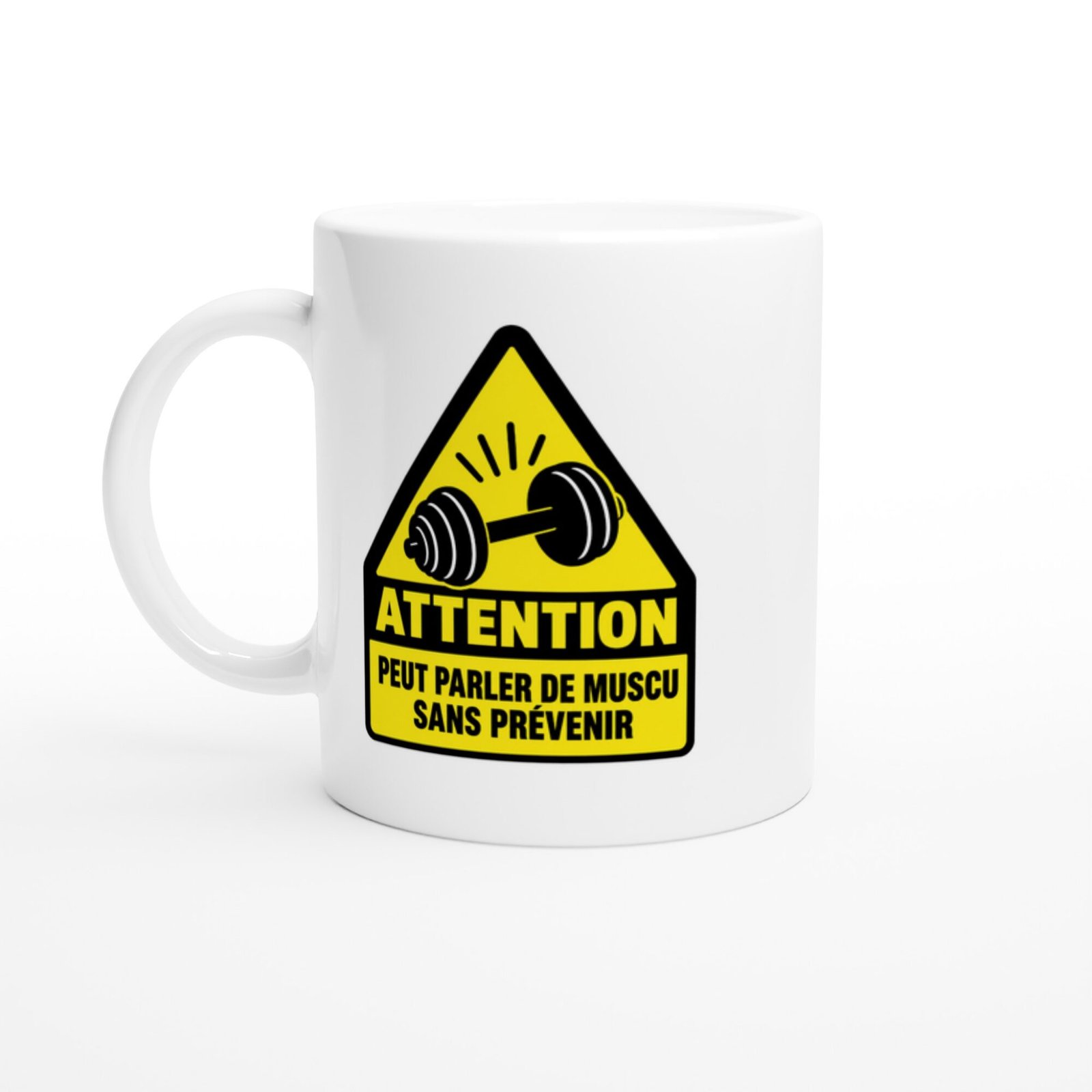 Mug Attention Peut Parler De Muscu Sans Prévenir