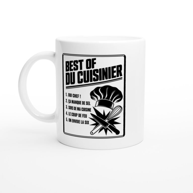 Mug Best Of du Cuisinier Oui Chef Ça Manque de Sel Sors de Ma Cuisine le Coup de Feu