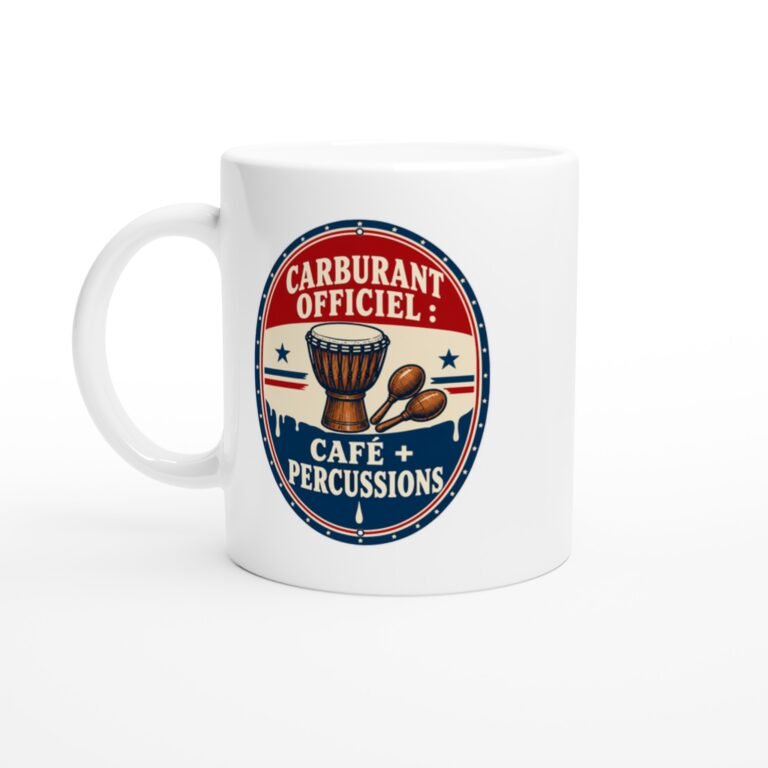 Mug Carburant Officiel Café + Percussions