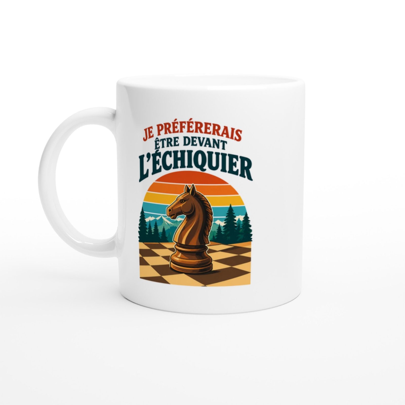 Mug Échecs Je Préférerais Être Devant L&rsquo;Échiquier