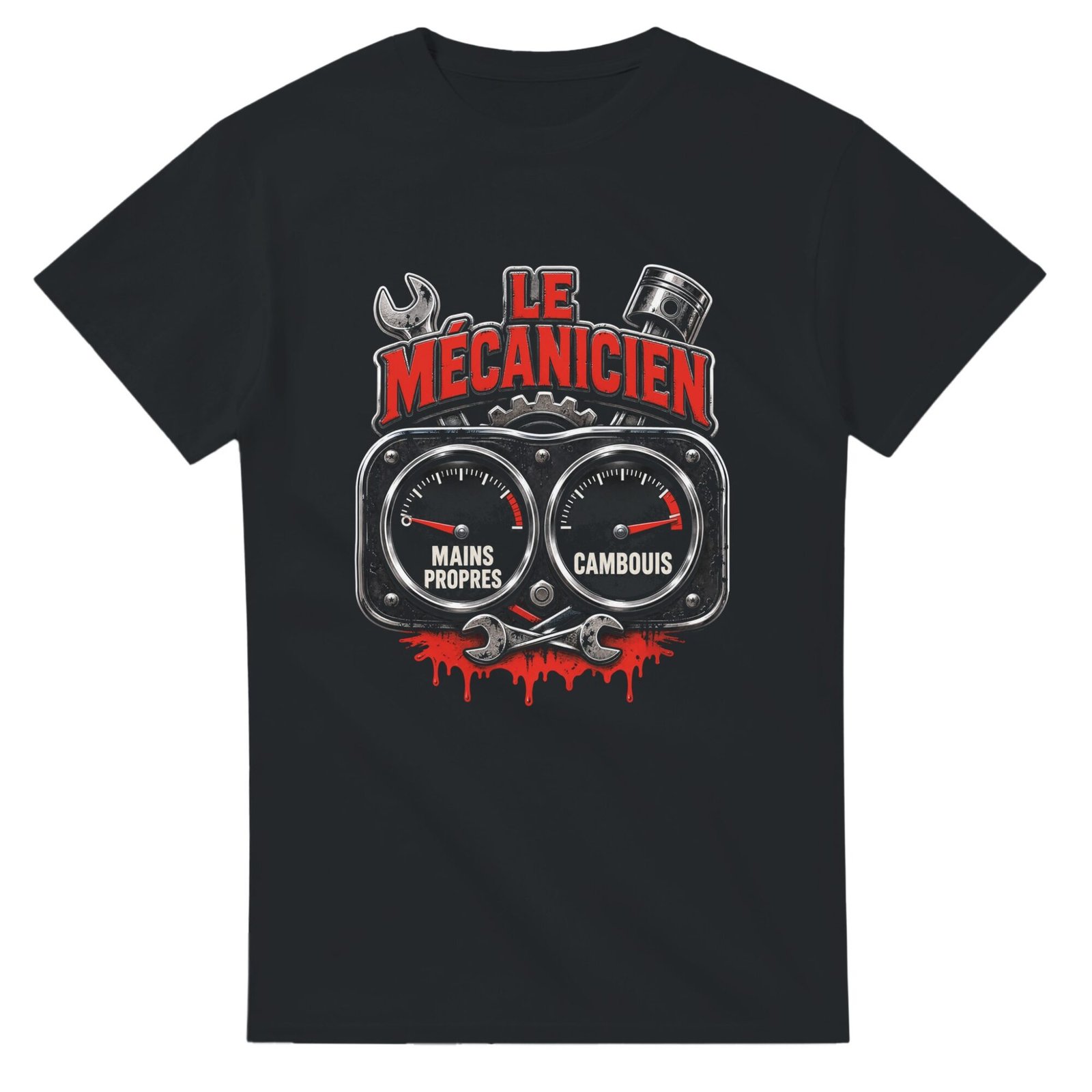T shirt Le Mécanicien Mains Propres Cambouis