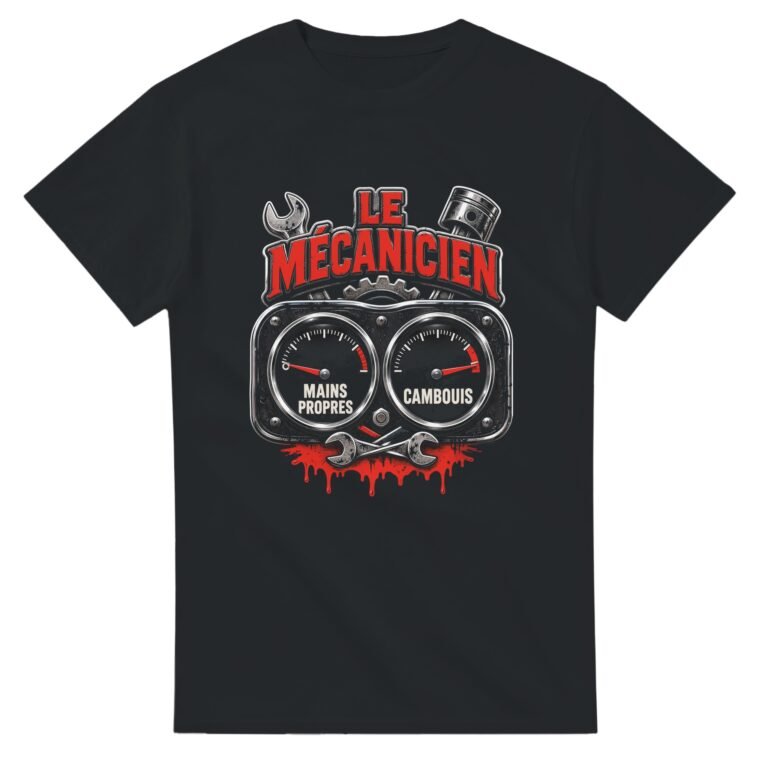 T shirt Le Mécanicien Mains Propres Cambouis
