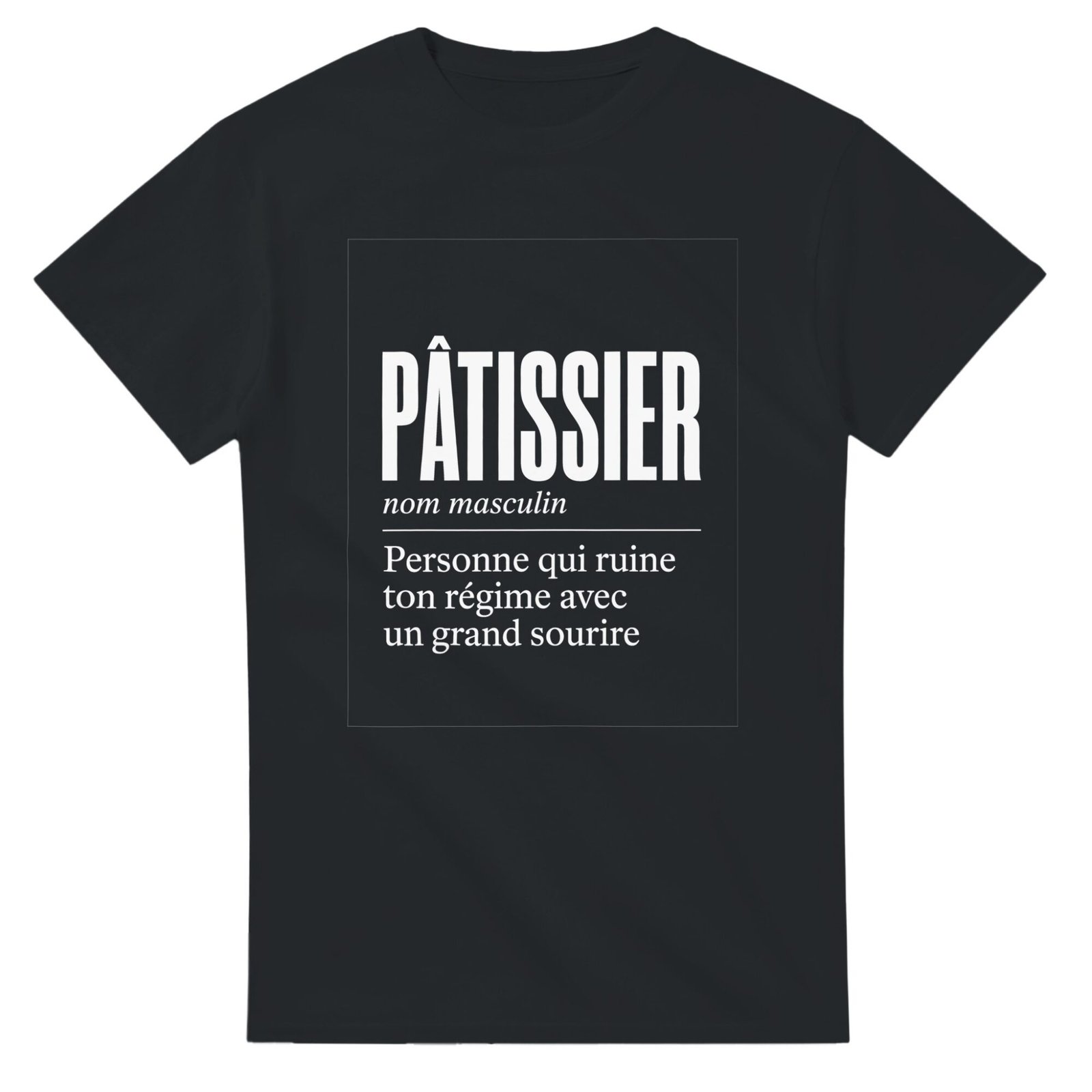 T shirt Pâtissier Personne Qui Ruine Ton Régime Avec un Grand Sourire