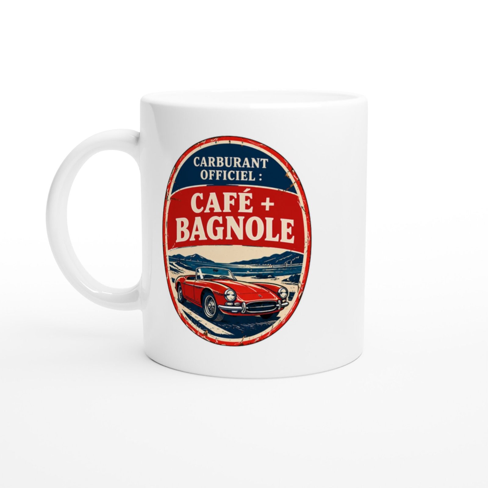 Mug Carburant Officiel Café + Bagnole
