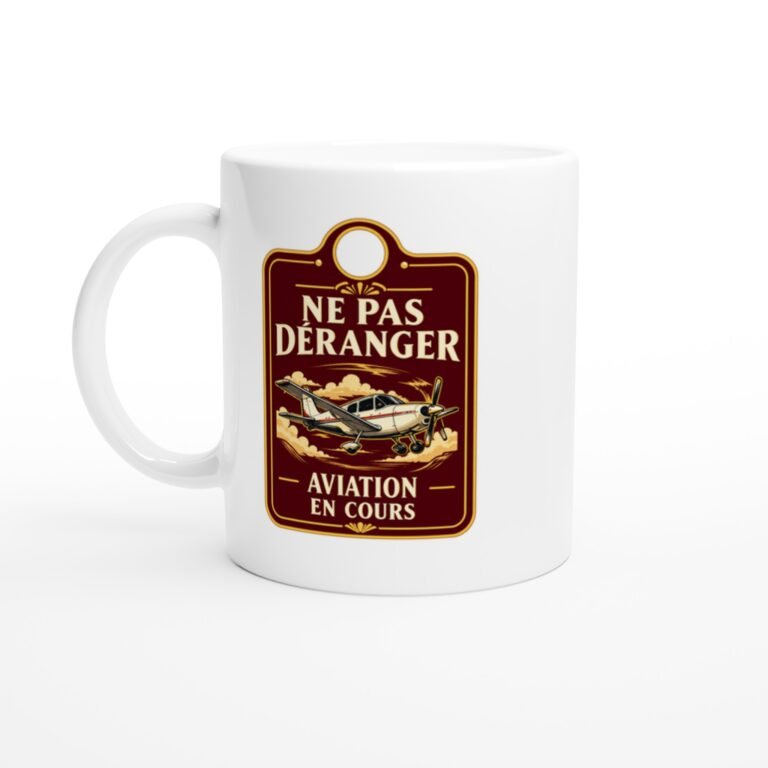 Mug Ne Pas Déranger Aviation En Cours