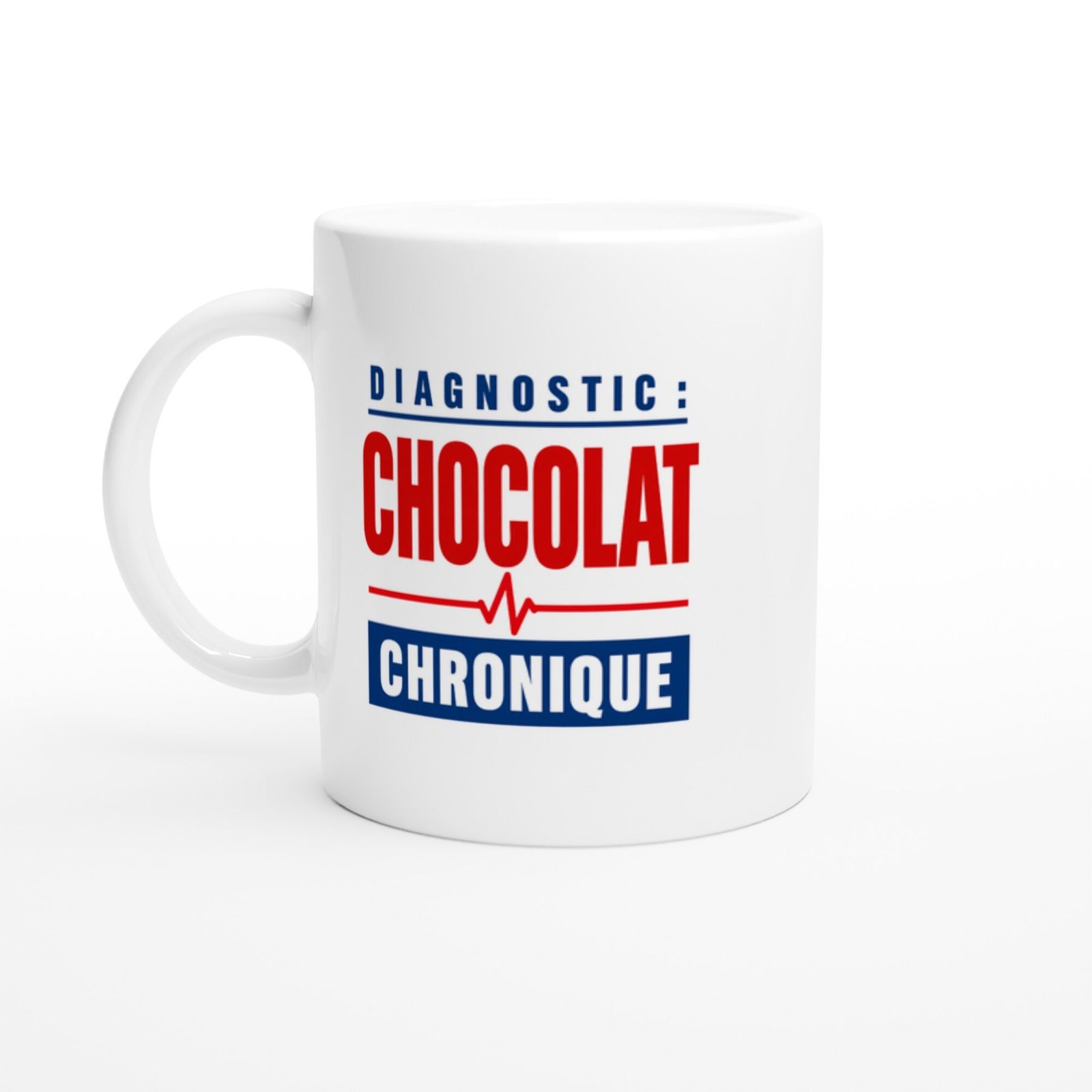 Mug Diagnostic Chocolat Chronique Mot Rouge