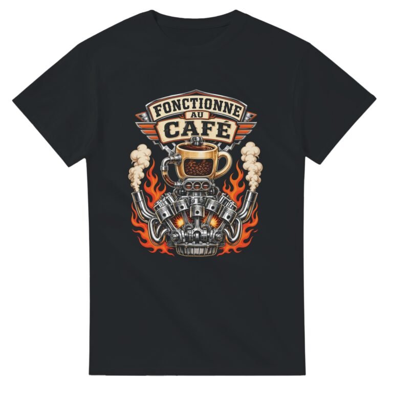 T shirt Fonctionne au Café
